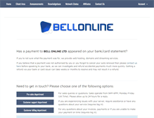Tablet Screenshot of bellonline.co.uk